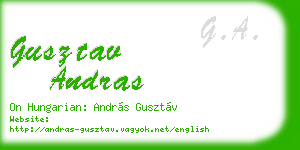 gusztav andras business card
