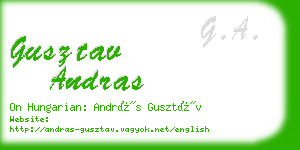 gusztav andras business card